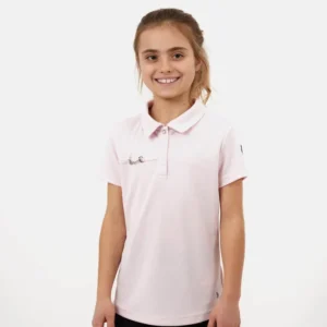 Young Rider Denise Camicia polo funzionale maniche corte Barely Pink 134-140